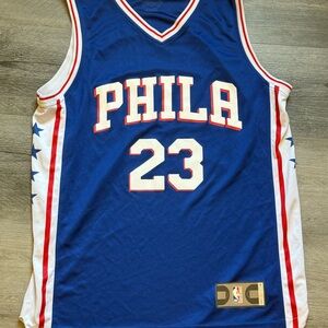 Fanatics Stub Hub Blue Philadelphia 76ers Butler 23 Basketball Jersey Size S